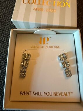 April Birthday drop earrings